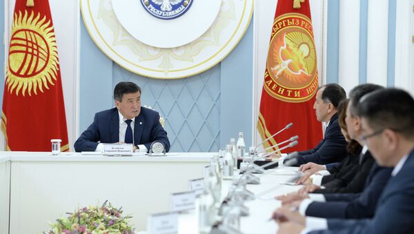 Встреча президента Сооронбая Жээнбекова  с судьями Конституционной палаты Верховного суда - Sputnik Кыргызстан