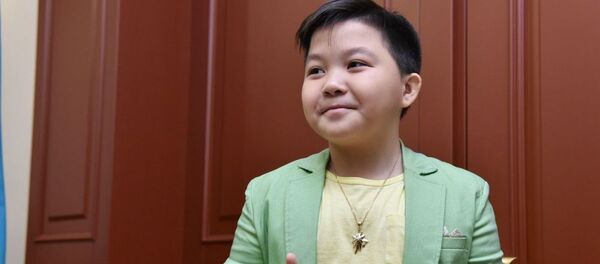 Занявший второе место на шоу Голос. Дети Ержан Максим - Sputnik Кыргызстан