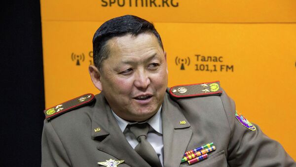 ӨКМдин оорук башкармалыгынын башчысы, подполковник Бактыбек Арзымаматов. Архив - Sputnik Кыргызстан