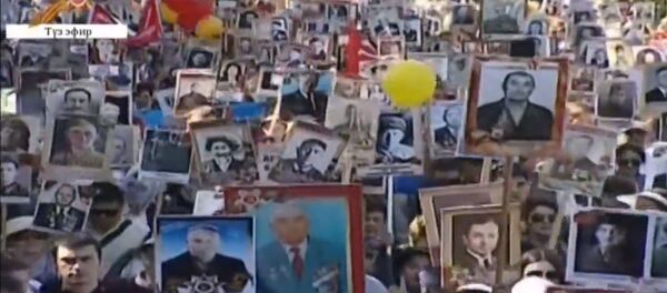 Прямой эфир с шествия Бессмертного полка в Бишкеке - Sputnik Кыргызстан