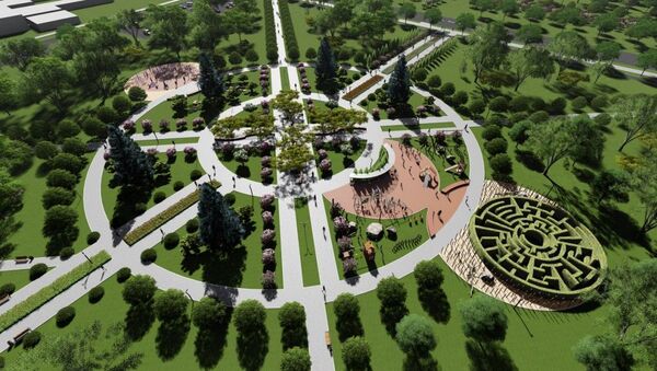 Эскизы парка площадью 10 гектаров на юге Бишкека - Sputnik Кыргызстан