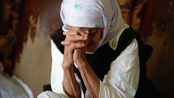 Долгожительница из Чечни 128-летняя Коку Истамбулова - Sputnik Кыргызстан