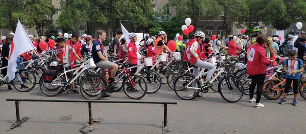 Благотворительный велопробег в Бишкеке - Sputnik Кыргызстан