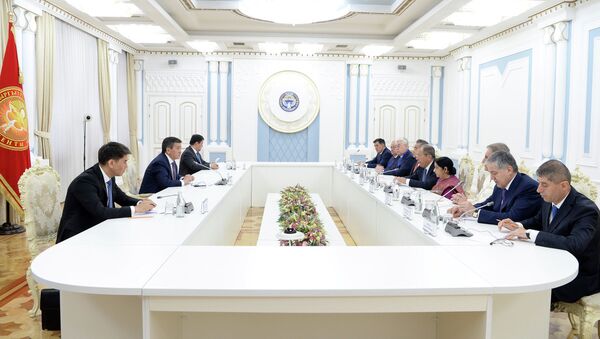 Встреча президента Сооронбая Жээнбекова с МИД государств-членов ШОС в Бишкеке - Sputnik Кыргызстан