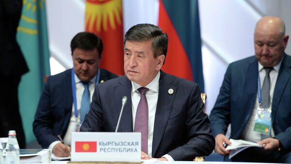 Президент Кыргызской Республики Сооронбай Жээнбеков на заседании Высшего Евразийского экономического совета в Нур-Султане - Sputnik Кыргызстан
