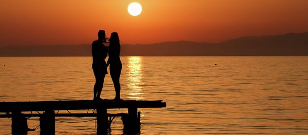 Закат в Скала Рахони на греческом острове Тасос - Sputnik Кыргызстан