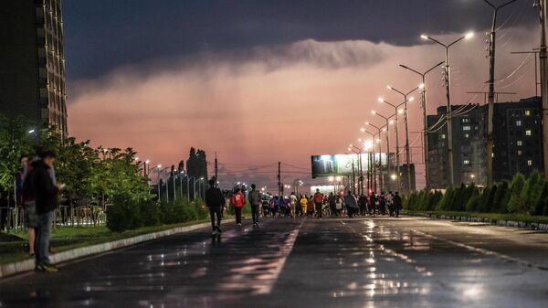 Ночной забег в Бишкеке. Архивное фото - Sputnik Кыргызстан