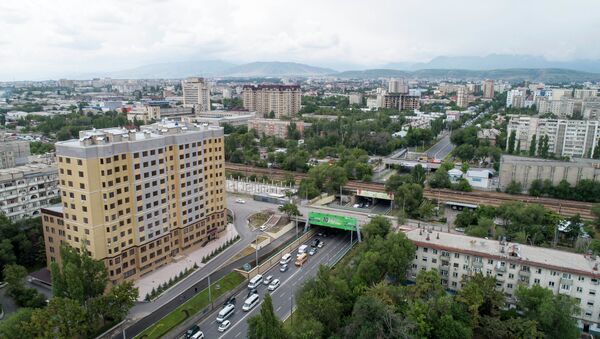 Вид на улицу Байтик-Баатыра с высоты в Бишкеке - Sputnik Кыргызстан