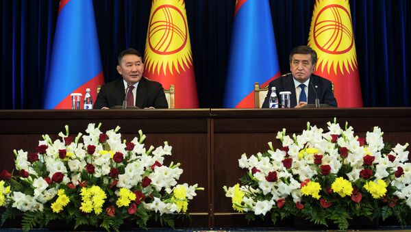 Официальный визит президента Монголии Халтмаагийн Баттулга в Кыргызстан - Sputnik Кыргызстан