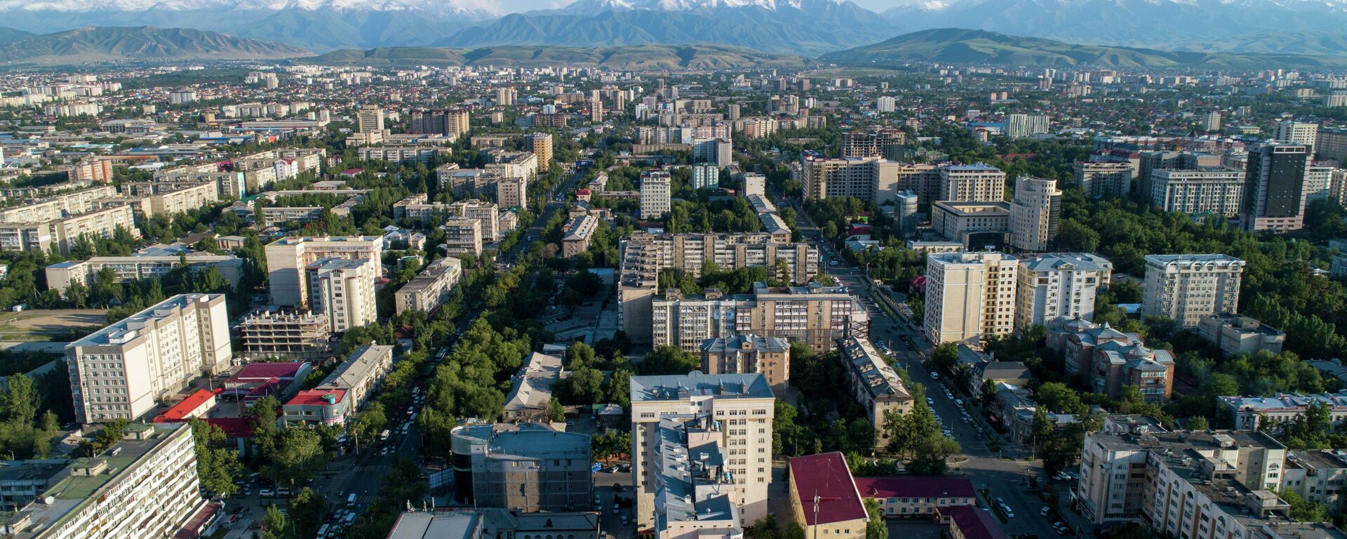 Вид на город Бишкек с дрона. Архивное фото - Sputnik Кыргызстан, 1920, 13.06.2023