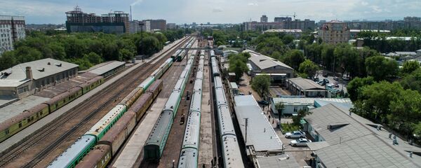 Железнодорожная платформа в Бишкеке - Sputnik Кыргызстан