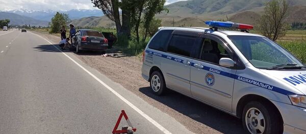 Милиционеры Чуйской области помогли казахстанским туристам, застрявшим по дороге на Иссык-Куль - Sputnik Кыргызстан