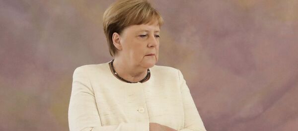 Канцлер Германии Ангела Меркель на встрече с президентом ФРГ Франком-Вальтером Штайнмайером в Берлине, Германия, 27 июня 2019 года - Sputnik Кыргызстан