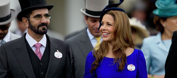 Принцесса Хайя бинт аль-Хусейн и премьер-министр ОАЭ, правитель Дубая шейх Мохаммед бен Рашид Аль Мактум. Архивное фото - Sputnik Кыргызстан