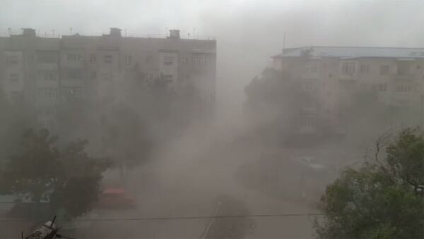 Песчаная буря в Караколе — очевидец назвал ее природным чудом - Sputnik Кыргызстан