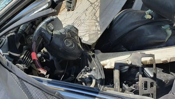 Жол кырсыгына кабылган Lexus унаасы. Архивдик сүрөт - Sputnik Кыргызстан