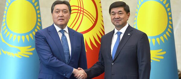 Официальный визит премьер-министра Казахстана Аскара Мамина в Кыргызстан - Sputnik Кыргызстан