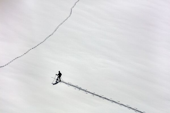 Снимок After The Snow Storm фотографа JoSon, занявший первое место в категории Sport конкурса Drone Awards 2019 - Sputnik Кыргызстан