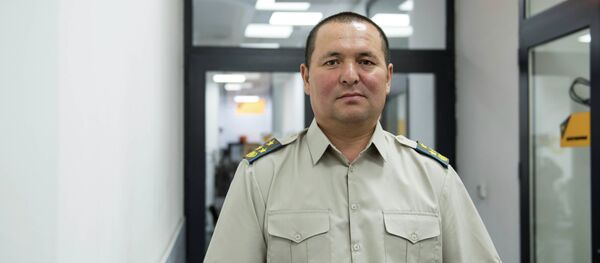 Улуттук гвардиянын кол башчысынын орун басары, полковник Руслан Исабеков. Архив - Sputnik Кыргызстан