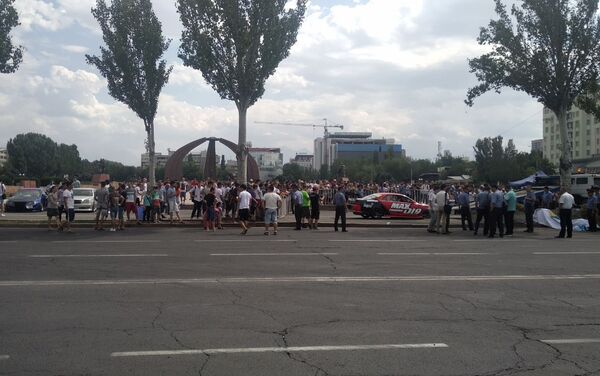 Инцидент произошел сегодня, 21 июля, на площади Победы, где проходит турнир - Sputnik Кыргызстан
