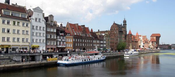 Набережная реки Мотлава. Польша. Архивное фото - Sputnik Кыргызстан