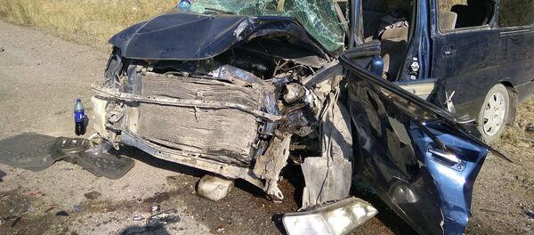 Последствия ДТП на трассе Бишкек — Ош. Архивное фото Последствия ДТП на трассе Бишкек — Ош. Архивное фото - Sputnik Кыргызстан