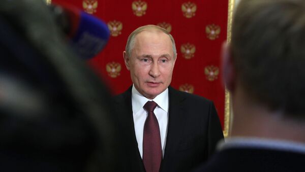 Президент РФ В. Путин выступил перед журналистами - Sputnik Кыргызстан