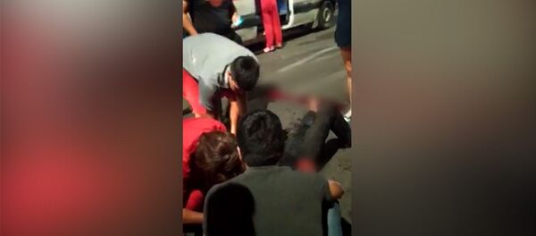 Кызыл жаян болгон мотоциклчи. Бишкектеги жол кырсыктын видеосу - Sputnik Кыргызстан