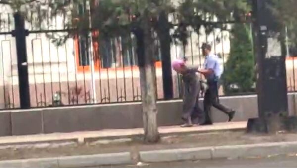 Переходила дорогу перед кортежем — ГУВД о видео, где скрутили руки старушке - Sputnik Кыргызстан