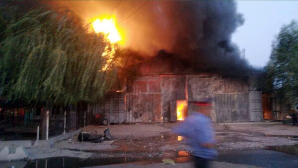 Пожар на складе в районе Дордоя - Sputnik Кыргызстан