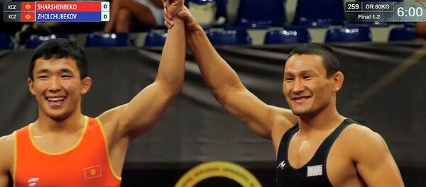Финалга чыккан Шаршенбеков менен Жолчубеков күрөшпөй койду. Тбилисидеги видео - Sputnik Кыргызстан