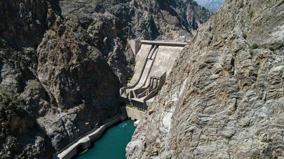 Низкий уровень воды в Токтогульском ГЭС