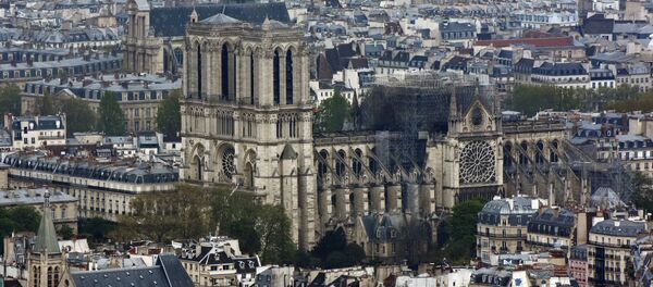 Последствия пожара в соборе Парижской Богоматери - Sputnik Кыргызстан