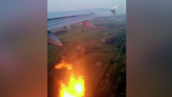 Аварийная посадка А321 в России — видео столкновения лайнера с птицами - Sputnik Кыргызстан