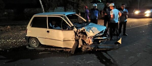 ДТП с участием трех автомобилей в Бишкеке - Sputnik Кыргызстан