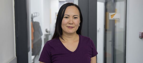 Коммерциялык банктардын биринин долбоордук менеджери Алмагүл Кадышева. Архив - Sputnik Кыргызстан