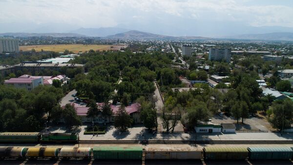 Вид на город Бишкек с дрона. Архивное фото - Sputnik Кыргызстан