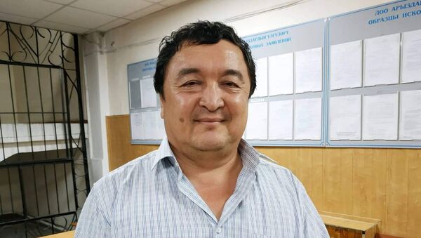 Задержанный адвокат Икрамидин Айткулов в Свердловском районном суде Бишкека - Sputnik Кыргызстан