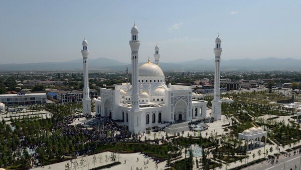 Открытие мечети имени пророка Муххаммеда в Шали - Sputnik Кыргызстан