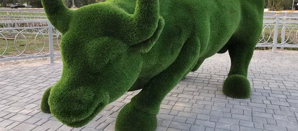 Установка зеленых топиарий в новом парке на Южной магистрали в Бишкеке Установка зеленых топиарий в новом парке на Южной магистрали в Бишкеке - Sputnik Кыргызстан