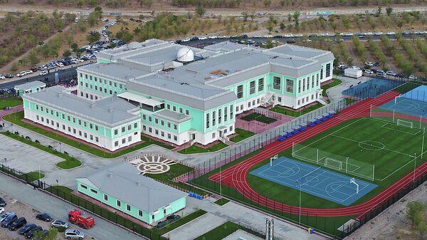 Открытие общеобразовательной школы Школа Газпром Кыргызстан в Бишкеке - Sputnik Кыргызстан