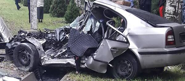 Последствия ДТП по проспекту Чингиза Айтматова в Бишкеке Последствия ДТП по проспекту Чингиза Айтматова в Бишкеке - Sputnik Кыргызстан