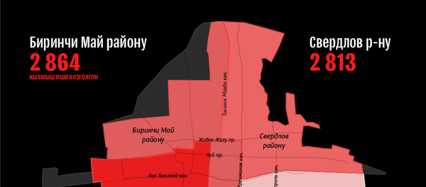 Кылмыш иши көп козголгон райондор - Sputnik Кыргызстан