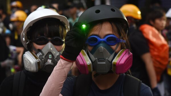 Акция протеста в Гонконге  - Sputnik Кыргызстан
