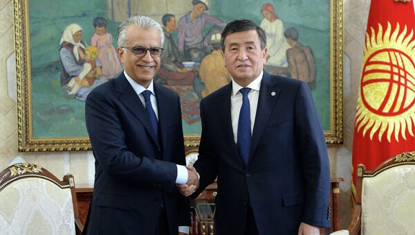 Встреча президента КР Сооронбая Жээнбекова с президентом АФК Салман бин Ибрагим Аль Халифом - Sputnik Кыргызстан