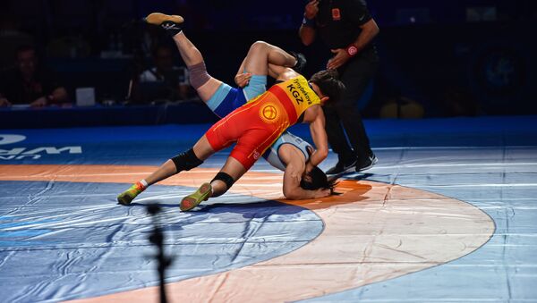 Чемпионата мира по спортивной борьбе в Астане. Женская борьба до 62 кг - Sputnik Кыргызстан