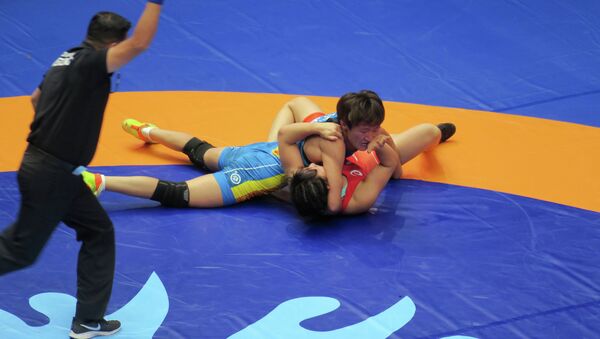 Чемпионата мира по спортивной борьбе в Астане. Женская борьба до 62 кг - Sputnik Кыргызстан