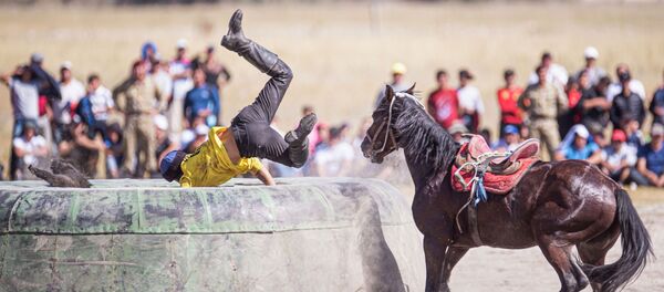 Финал турнира по кок-бору в рамках Национальных игр кочевников в Таласской области - Sputnik Кыргызстан