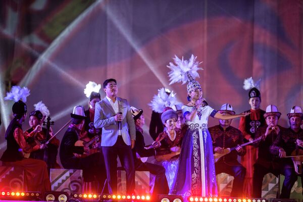 Церемония закрытия I Национальных игр кочевников в Таласской области - Sputnik Кыргызстан