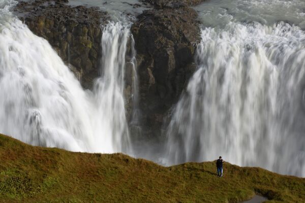 Водопад Гульфосс в Исландии - Sputnik Кыргызстан